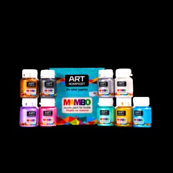 Набір: Фарба по тканині MAMBO 9*20 мл металік (51, 52, 53, 54, 55, 56, 57, 58, 59) Набір: Фарба по тканині MAMBO 9*20 мл металік (51, 52, 53, 54, 55, 56, 57, 58, 59)