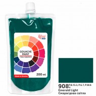 Фарба гуашева, Смарагдова світла (908), 200мл, ROSA Studio Фарба гуашева, Смарагдова світла (908), 200мл, ROSA Studio