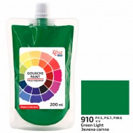 Фарба гуашева, Зелена світла (910), 200мл, ROSA Studio Фарба гуашева, Зелена світла (910), 200мл, ROSA Studio