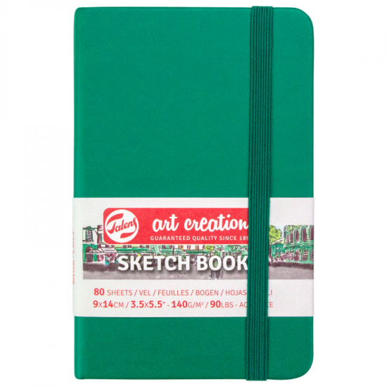 Блокнот для графіки Talens Art Creation 140г/м2, 9*14см, 80л., Forest Green, Royal Talens Блокнот для графіки Talens Art Creation 140г/м2, 9*14см, 80л., Forest Green, Royal Talens