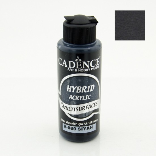 Cadence акрилова фарба гібрид Hybrid Acrylic for Multisurfaces № 60, 120 мл, (Black) Чорний