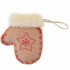 Підвіска Yes! Fun "Рукавичка", світло-коричнева із зірочкою, h-9 см
