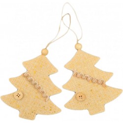 Набір підвісок Yes! Fun "Ялинки", декорований золотом, 2 шт. Набір підвісок Yes! Fun "Ялинки", декорований золотом, 2 шт.