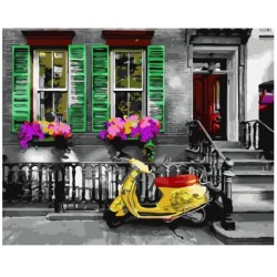 Картина за номерами: Передмістя Парижу, "BrushMe"