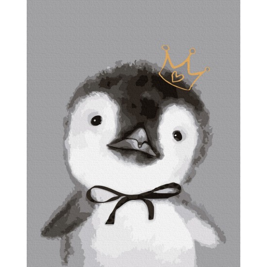 Картина за номерами: Королівське пінгвеня, "BrushMe"