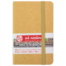 Блокнот для графіки Talens Art Creation 140г/м2, 9*14см, 80л., Kraft, Royal Talens