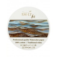 Склейка для Акварелі PRO CREATE Round 16см, 300г/м2, 20л, білий папір, SMILTAINIS
