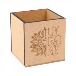 Стакан „Ukraine“, МДФ, 10х10х10см, ROSA TALENT Стакан „Ukraine“, МДФ, 10х10х10см, ROSA TALENT