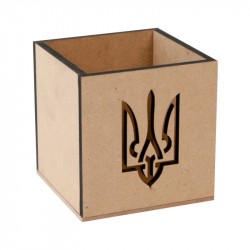 Стакан „Тризуб“ 2, МДФ, 10х10х10см, ROSA TALENT Стакан „Тризуб“ 2, МДФ, 10х10х10см, ROSA TALENT