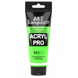 Фарба художня "ART Kompozit", 0,075 л ТУБА (551 флуоресцентний зелений)