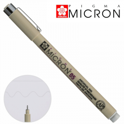 Лінер PIGMA MICRON (0.5), 0,45мм, Сірий, Sakura Лінер PIGMA MICRON (0.5), 0,45мм, Сірий, Sakura