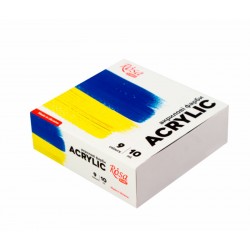 Набір акрилових фарб Ukraine 9x10мл, ROSA START