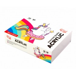 Набір акрилових фарб Unicorn 12x10мл, ROSA START