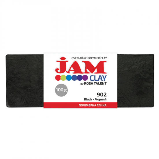 Пластика Jam Clay, Чорний, 100г, ROSA TALENT