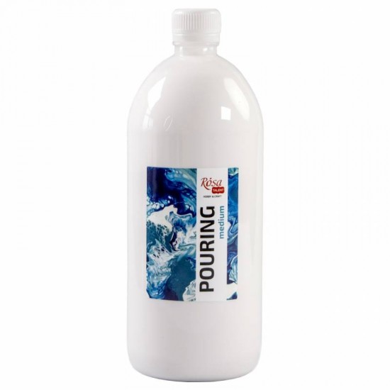 Медіум Pouring для акрилових фарб, 1000мл, ROSA TALENT