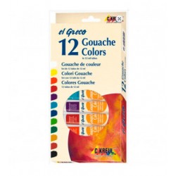Набір художньої гуаші "El Greco" в картон короб.(12цвх12мл), Kreul