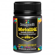 Емаль акрилова MetalliQ "Kompozit", платина, 0,07 кг