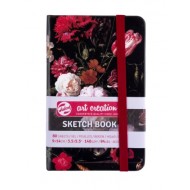 Блокнот для графіки Talens Art Creation, Натюрморт з квітами, 140г/м2, 9х14см, 80л,  Art deco,  Roya