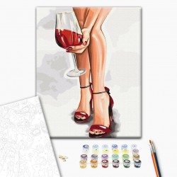 Картина за номерами: Граційний келих ©Alla Berezovska "BrushMe"