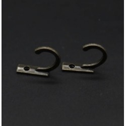 Гачок металевий. Колір "темна стара бронза". 22х6 мм Гачок металевий. Колір "темна стара бронза". 22х6 мм