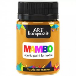 Фарба по тканині MAMBO "ART Kompozit", 50 мл (6 вохра жовтий) Фарба по тканині MAMBO "ART Kompozit", 50 мл (6 вохра жовтий)