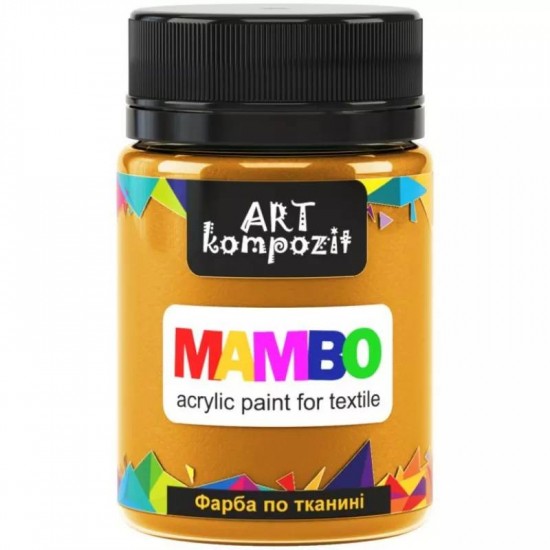 Фарба по тканині MAMBO "ART Kompozit", 50 мл (6 вохра жовтий)