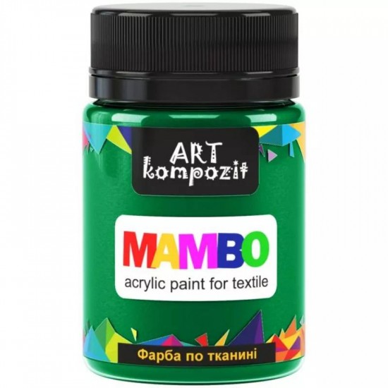 Фарба по тканині MAMBO "ART Kompozit", 50 мл (12 зелений особливий)