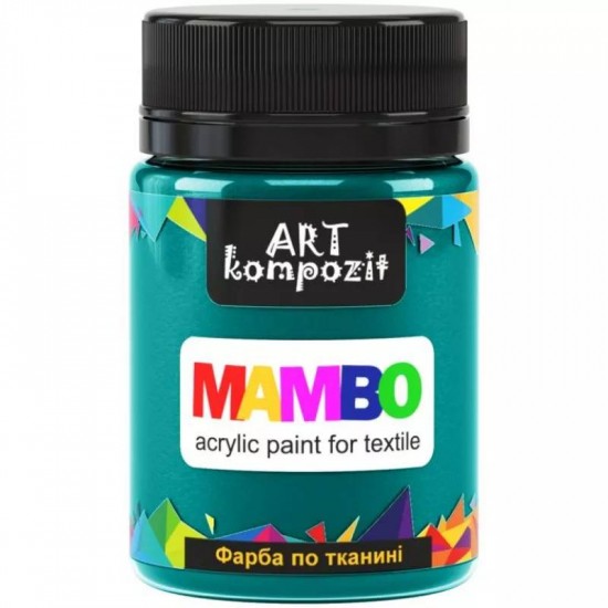 Фарба по тканині MAMBO "ART Kompozit", 50 мл (13 зелений темний)