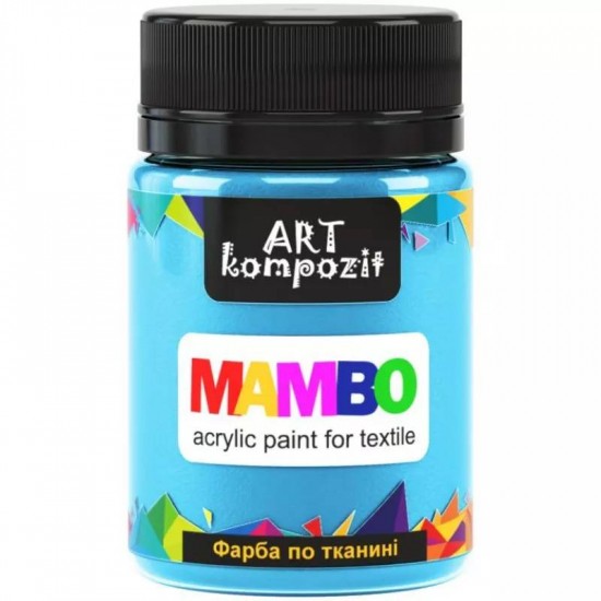 Фарба по тканині MAMBO "ART Kompozit", 50 мл (17 блакитний)