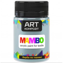 Фарба по тканині MAMBO "ART Kompozit", 50 мл (115 блакитний серпанок) Фарба по тканині MAMBO "ART Kompozit", 50 мл (115 блакитний серпанок)