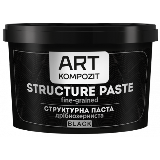 Паста структурна дрібнозерниста "ART Kompozit", чорний, 0,3 л