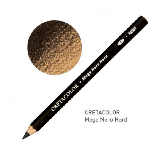 Олівець для рисунку MEGA, Неро твердий, Cretacolor