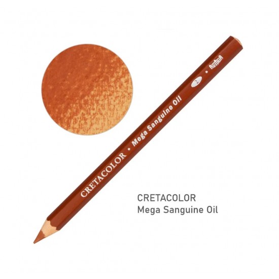 Олівець для рисунку MEGA, Сангіна олійна, Cretacolor