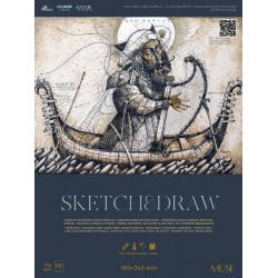 Блок для ескізів та малювання, 180x240 50арк., 115г/м2, MUSE