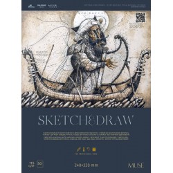 Блок для ескізів та малювання, 240x320 50арк., 115г/м2, MUSE