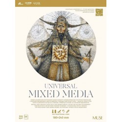 Блок для змішаних технік малювання, 180x240 20арк., 310г/м2, MUSE PB-GB-020-087