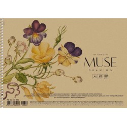 Альбом для малювання, А4/30арк., 150г/м2, крафт, MUSE, PB-SC-030-318
