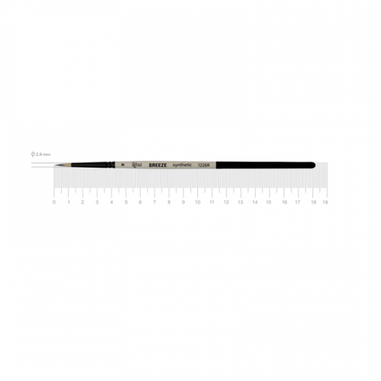 Синтетика кругла, BREEZE 1226R, №0, к.р. пензель ROSA