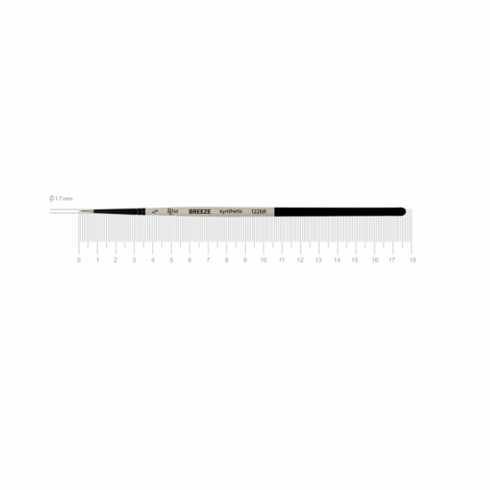 Синтетика кругла, BREEZE 1226R, №00, к.р. пензель ROSA