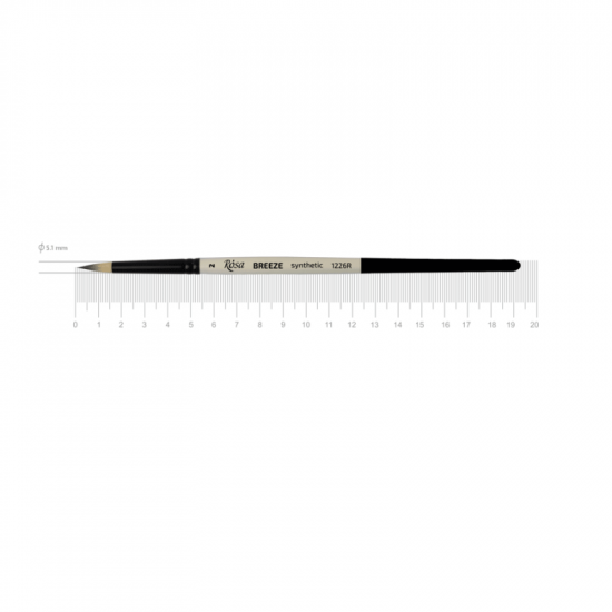 Синтетика кругла, BREEZE 1226R, №2, к.р. пензель ROSA Синтетика кругла, BREEZE 1226R, №2, к.р. пензель ROSA
