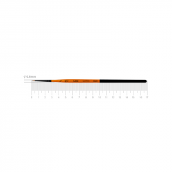 Синтетика кругла, FLAME 1368R, №00, к.р. пензель ROSA