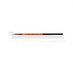 Синтетика кругла, FLAME 1368R, №1, к.р. пензель ROSA Синтетика кругла, FLAME 1368R, №1, к.р. пензель ROSA