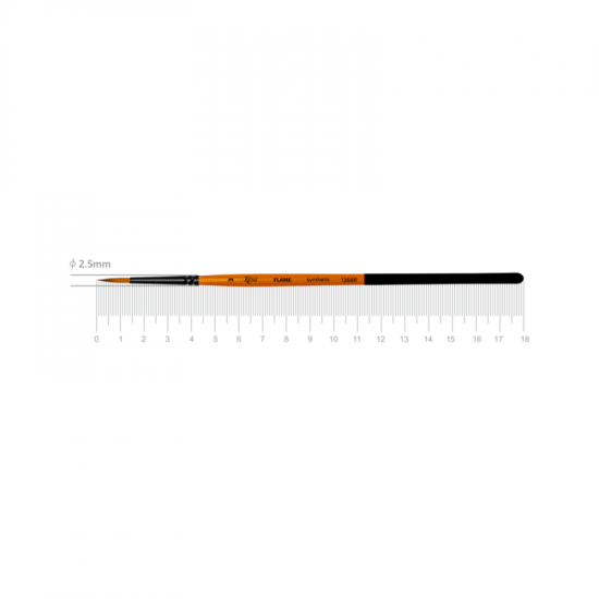 Синтетика кругла, FLAME 1368R, №3, к.р. пензель ROSA