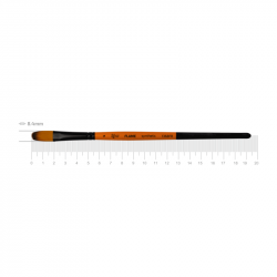 Синтетика овальна, FLAME 1368FR, №4, к.р. пензель ROSA Синтетика овальна, FLAME 1368FR, №4, к.р. пензель ROSA