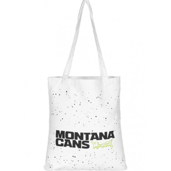 Бавовняна сумка Montana "Logo & Stars" біла