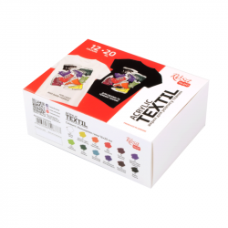 Набір акр.фарб для розпису тканин STYLE, 12кол., 20мл, ROSA TALENT Набір акр.фарб для розпису тканин STYLE, 12кол., 20мл, ROSA TALENT