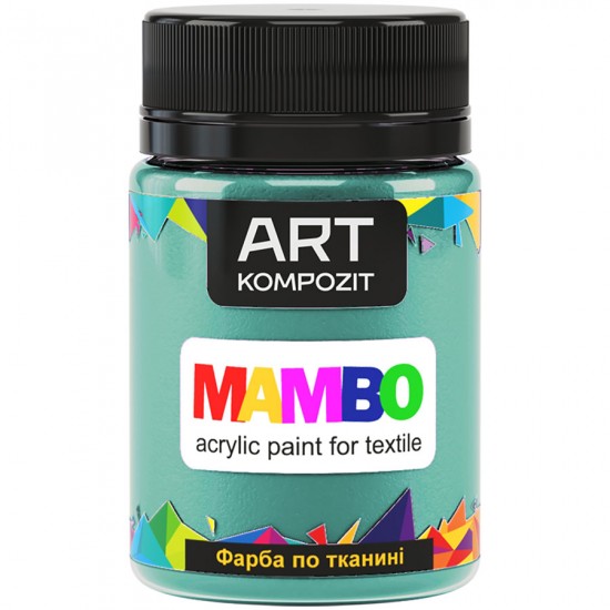 Фарба по тканині MAMBO "ART Kompozit", 50 мл (114 турецький зелений)