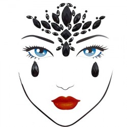 Набір стікерів для обличчя Yes! Fun Хелловін "Чарівна леді", стрази Набір стікерів для обличчя Yes! Fun Хелловін "Чарівна леді", стрази