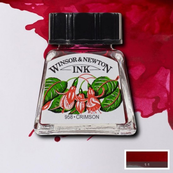 Winsor туш Drawing Inks 14 мл, Crimson (Малиновий)