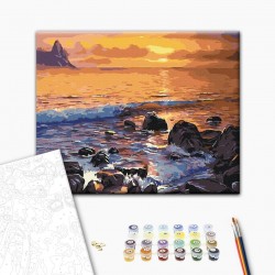 Картина за номерами: Кам'янистий берег "BrushMe"